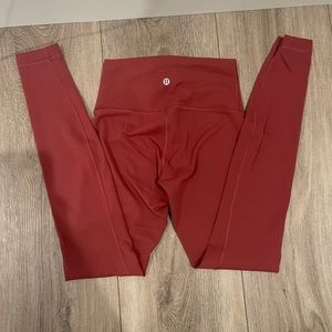 lululemon athletica High-Rise Burgundy Leggings